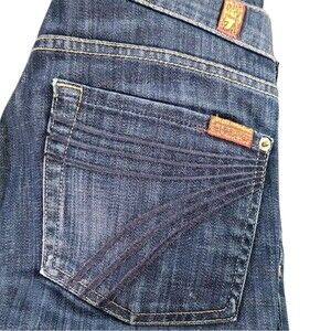 7 For All Mankind Dark Blue Ankle Jeans